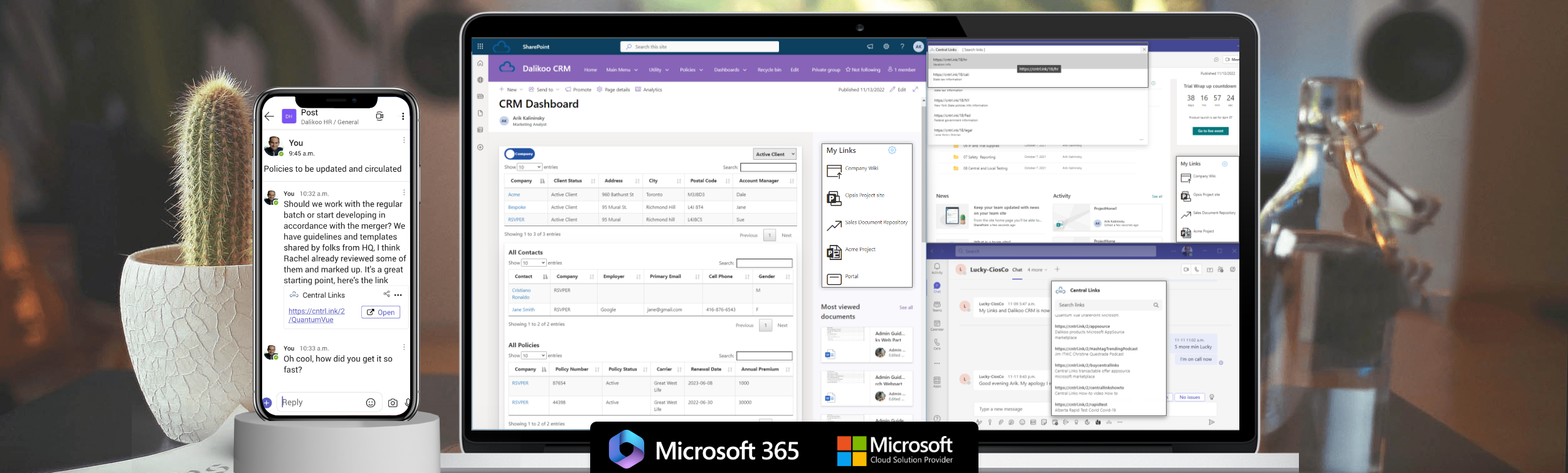 Dalikoo apps for Microsoft 365