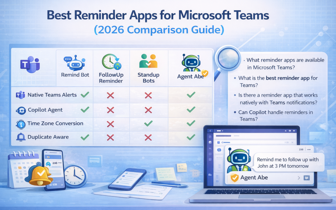 Best Reminder Apps for Microsoft Teams (2026 Comparison)